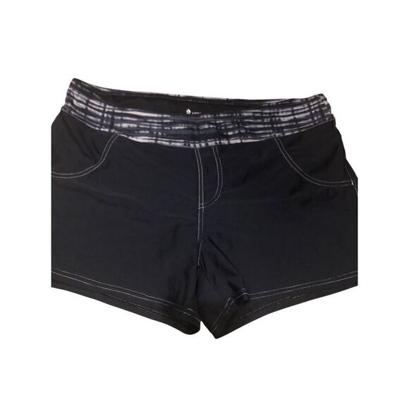 Free Country Black pocket details swim/running athletic shorts with inner lining - Picture 1 of 11